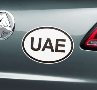 UAE country Car vinyl Sticker - TenStickers