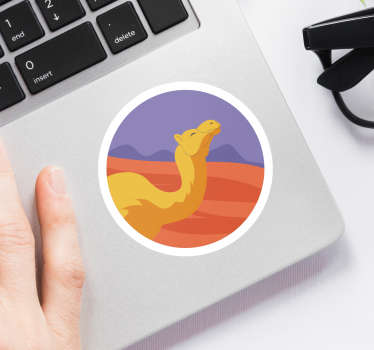 Desert animal laptop sticker - TenStickers