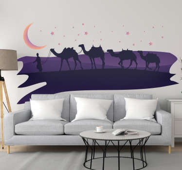 Desert silhouette wall sticker - TenStickers