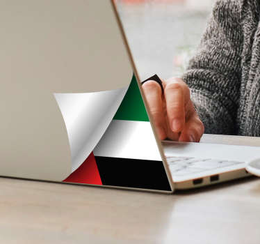 UAE flag corner laptop decal - TenStickers