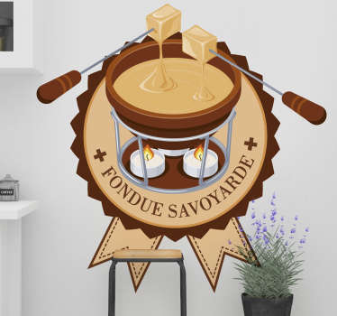 Sticker Entreprise La Fondue Savoyarde - TenStickers