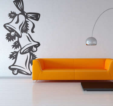 Vinilo decorativo campanas navidad - TenVinilo