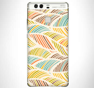 Pegatina Huawei estilo de motivo ondulado - TenVinilo