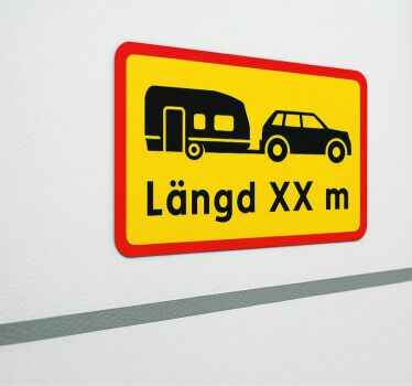 Tågets längd dekal husvagn - Tenstickers