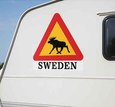 Dekal husvagn hjort i sverige - Tenstickers