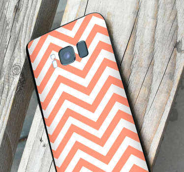 Zigzag Samsung phone sticker - TenStickers