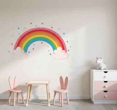 Vinilo infantil un arcoíris de cuento - TenVinilo