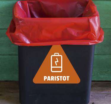 Akun kierrätys vinyyli merkki - Tenstickers