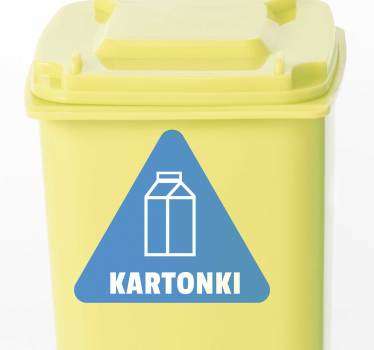 Pahvi paperi kierrätys vinyyli merkki - Tenstickers