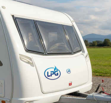 Gas stickers for caravans lpg - TenStickers