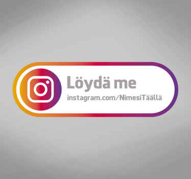 Seuraa meitä instagram-merkkiikkunan tarrassa - Tenstickers