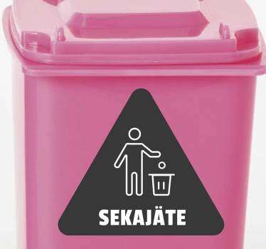 Kierrätys vinyyli merkki - Tenstickers