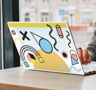 Sticker Original Abstrait Memphis - TenStickers