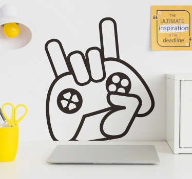 Naklejka z rysunkiem Cool kontroler do gry - TenStickers