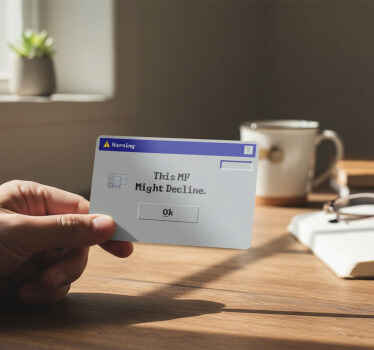 Credit card sticker this card might decline - TenStickers