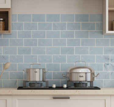 Tile sticker subtle blue marble effect - TenStickers