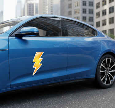 Car sticker lightning bolt vinyl - TenStickers