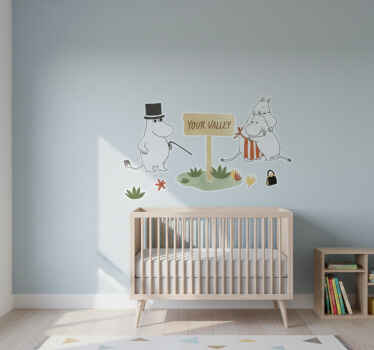 Muursticker kinderkamer het "your valley" bord - TenStickers