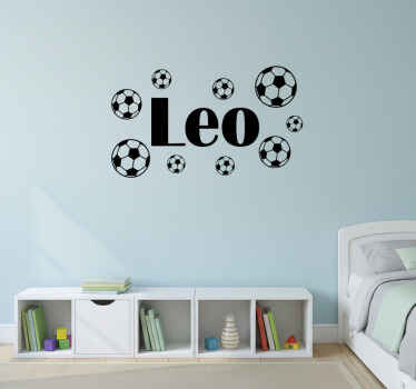 Muursticker kinderkamer voor voetbalfans - TenStickers