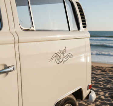 Car sticker mermaid decal - TenStickers