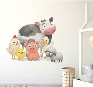 Childrens' wall stickers farm animals - TenStickers