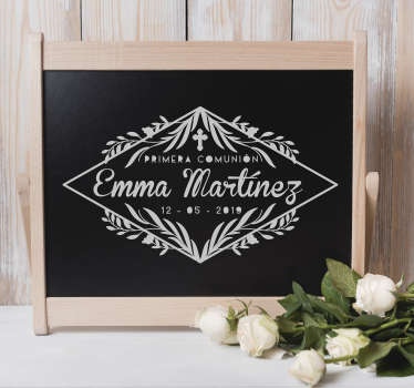 Vinilo frase comunión nombre personalizable - TenVinilo