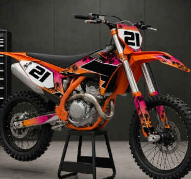 Motocross grafikk ktm sx 350 tropisk - Tenstickers
