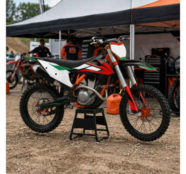 Motocross graphics ktm sx 125 red and green - TenStickers