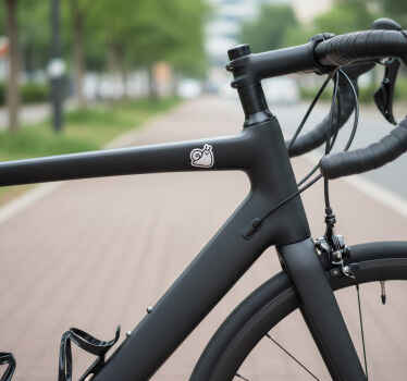 Nalepky na bicykel jednoduchá slimáčica - Tenstickers