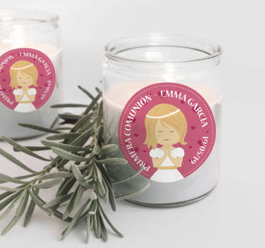 Pegatina pequeña lámina mi primera comunión - TenVinilo