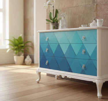 Carta adesiva per mobili effetto texture blu - TenStickers