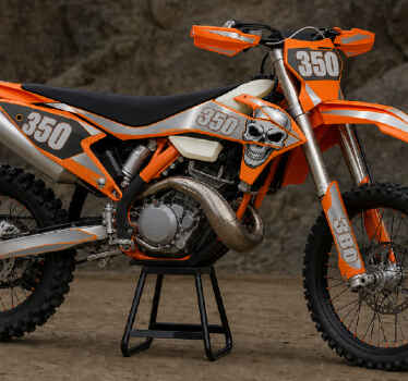 Motorbike graphic kit enduro ktm exc 350 orange - TenStickers
