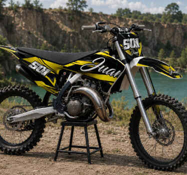 Motocross-dekor husqvarna tc fc 350 mit namen - TenStickers