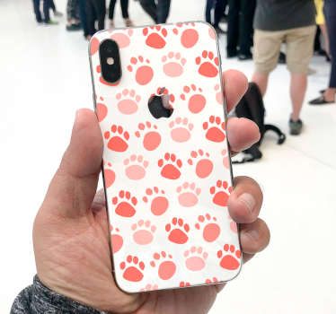 Vinilo animal patrón huellas perro - TenVinilo