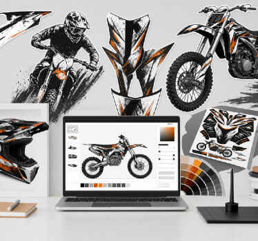 Kit déco moto personnalisé - TenStickers