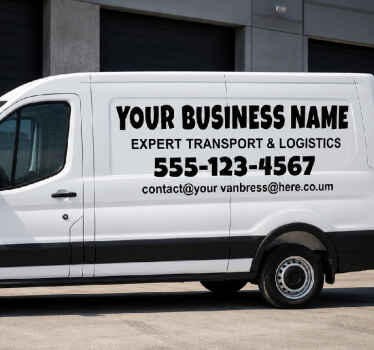 Van sticker for your business promotion - TenStickers