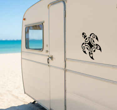 Campervan decal sea turtle - TenStickers