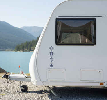 Campervan decal marine symbols - TenStickers