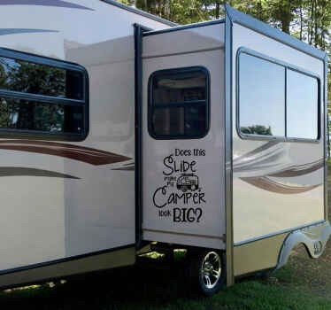 Campervan decal does this slide make my camper big - TenStickers