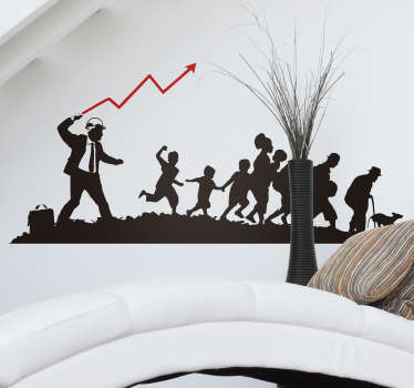 Vinilo pared de dictadura o democracia de Banksy - TenVinilo