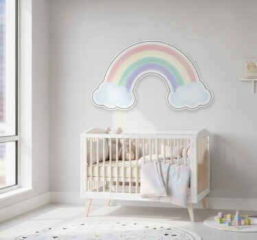Childrens' wall stickers pastel rainbow dream - TenStickers