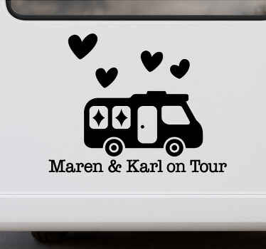 Sticker camping car design personnalisé - TenStickers
