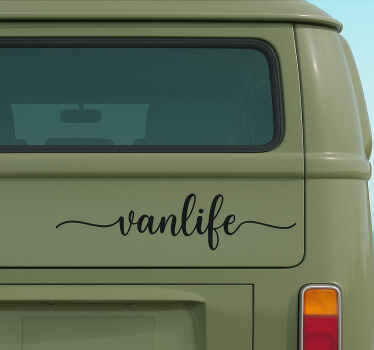 Sticker camping car style de vie en van - TenStickers