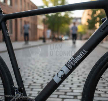 Bike sticker shamrock name personalization - TenStickers