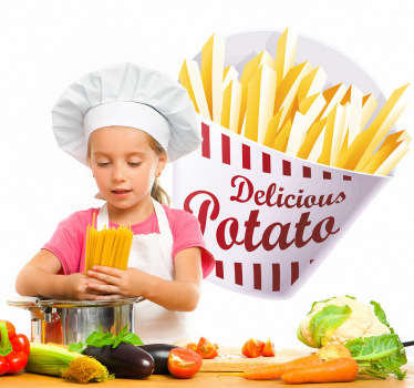 Vinilo decorativo bolsa patatas fritas - TenVinilo