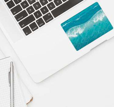 Laptop Sticker blaues Meer Touchpad - TenStickers