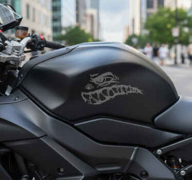 Adesivo moto mostro occhio malvagio - TenStickers