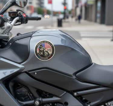 Sticker moto tour du canyon de spearfish usa - TenStickers