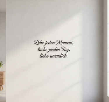 Muursticker betekenisvolle levensquote - TenStickers