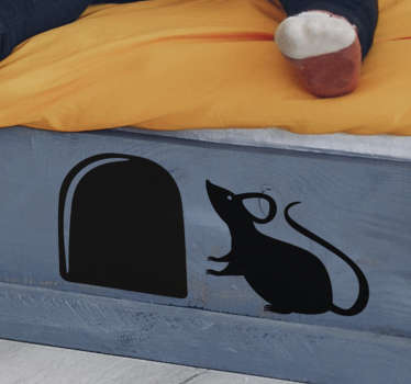 Muurstickers kinderkamer muisje en holletje - TenStickers